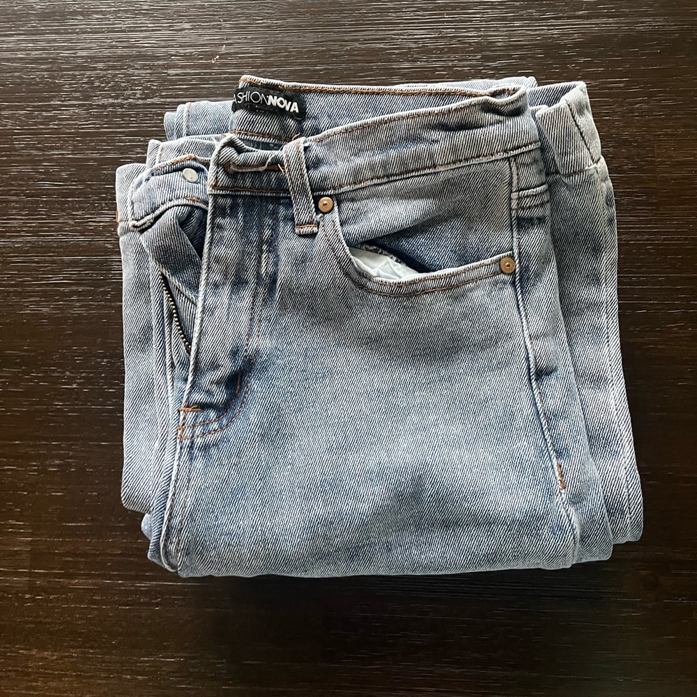 Fashion Nova Mid-Rise Flared Jeans